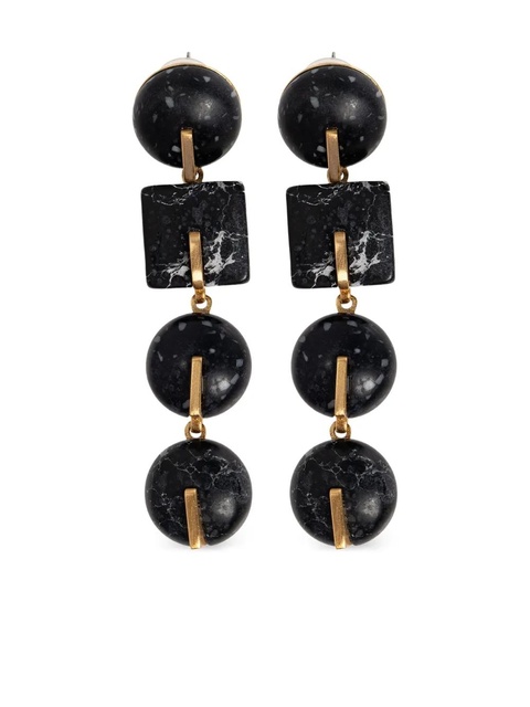 Cult Gaia geometric drop earrings - Black - zdjęcie produktu nr 1