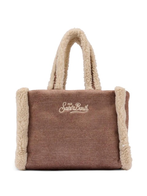 MC2 Saint Barth embroidery faux-fur bag - Brown - zdjęcie produktu nr 2