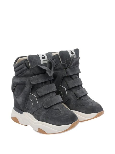 ISABEL MARANT Balskee touch-strap wedge sneakers - Grey - zdjęcie produktu nr 2