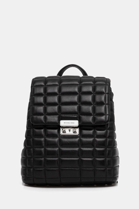 MICHAEL Michael Kors plecak skórzany damski kolor czarny mały gładki 30F5S2RB1L - zdjęcie produktu nr 1