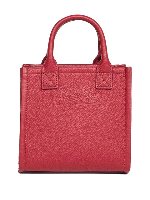 MC2 Saint Barth mini grained logo leather tote bag - Red - zdjęcie produktu nr 2