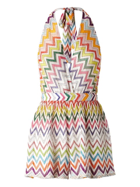 Missoni Zigzag-pattern playsuit - White - zdjęcie produktu nr 1