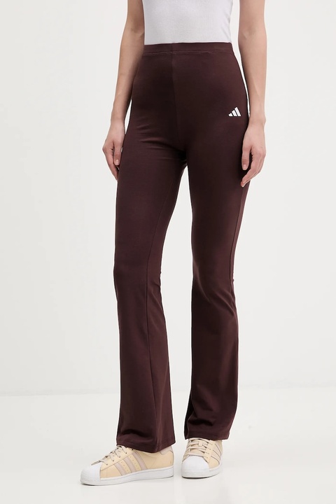 adidas legginsy Essentials damskie kolor brązowy gładkie JY3328 - zdjęcie produktu nr 1