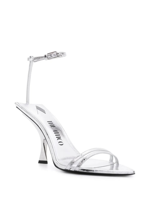 The Attico Ester 95mm leather sandals - Silver - zdjęcie produktu nr 1