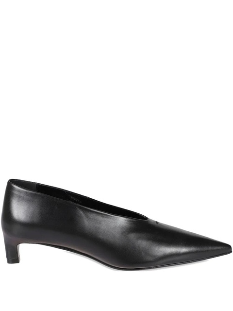Jil Sander pointed-toe leather pumps - Black - zdjęcie produktu nr 1