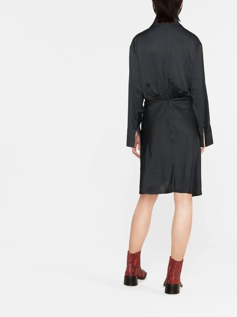 Zadig&Voltaire Rozo twisted V-neck midi dress - Black - zdjęcie produktu nr 2