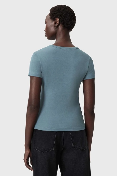 AllSaints t-shirt bawełniany damski kolor niebieski W285JC - zdjęcie produktu nr 1