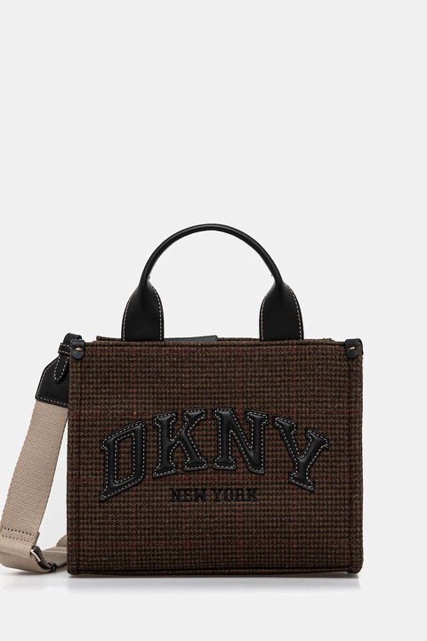 Dkny torebka kolor brązowy - zdjęcie produktu nr 1