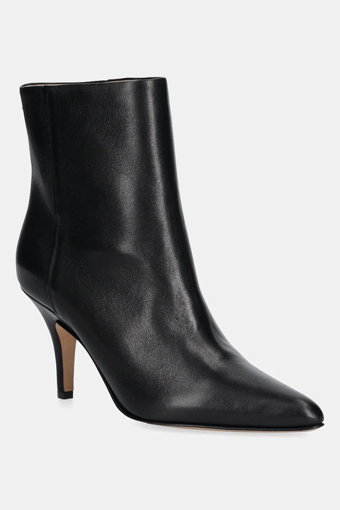 MM6 Maison Margiela botki skórzane damskie kolor czarny na szpilce S59WU0261.P6783.T8013 - zdjęcie produktu nr 1