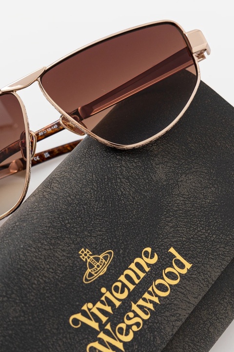 Vivienne Westwood okulary przeciwsłoneczne Suzi damskie kolor złoty VW7037 - zdjęcie produktu nr 2