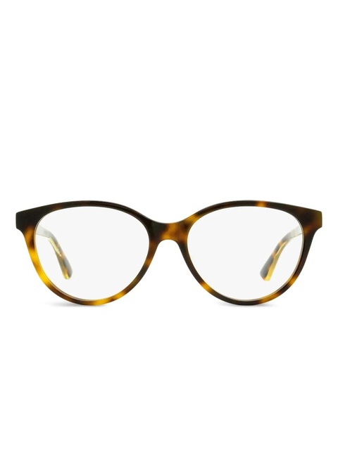 Gucci Eyewear Web-detail cat-eye frame - Brown - zdjęcie produktu nr 1