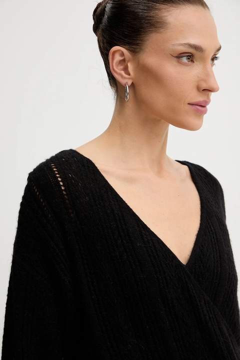 Guess sweter z dodatkiem wełny IZABELLA damski kolor czarny lekki W5BR90 Z3HQ0 - zdjęcie produktu nr 2