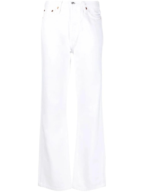 RE/DONE high-waisted flared-leg jeans - White - zdjęcie produktu nr 1