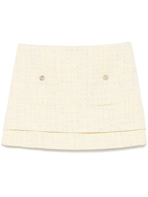 Maje tweed mini skirt - Yellow - zdjęcie produktu nr 1