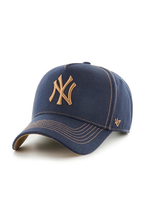47 brand czapka z daszkiem bawełniana MLB New York Yankees kolor granatowy B-CONDT17GWS-NY - zdjęcie produktu nr 1