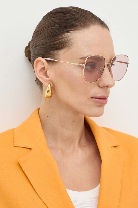 Jimmy Choo okulary przeciwsłoneczne damskie kolor różowy 0JC4006BD - zdjęcie produktu nr 1