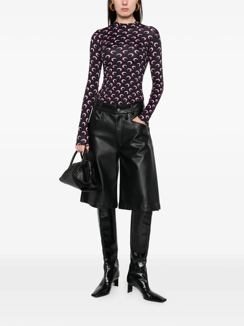 Marine Serre moon print top - Black - zdjęcie produktu nr 2