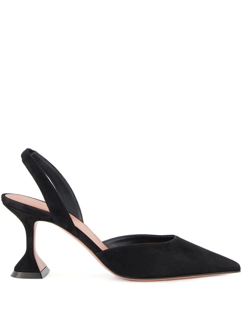 Amina Muaddi 70mm The Holli slingback pumps - Black - zdjęcie produktu nr 1