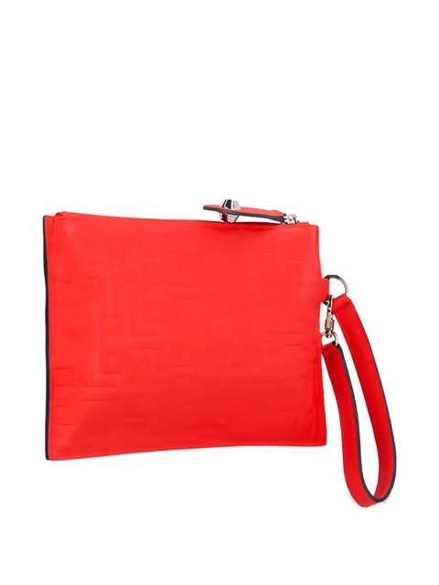 Longchamp leather wristlet clutch bag - Red - zdjęcie produktu nr 2