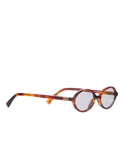 Miu Miu tortoiseshell oval-frame sunglasses - Brown - zdjęcie produktu nr 2