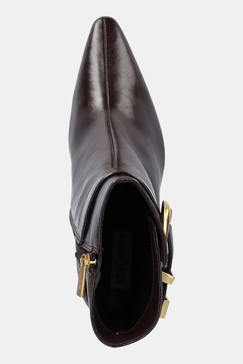 Steve Madden botki Stashed damskie kolor brązowy na słupku 11004780 - zdjęcie produktu nr 2