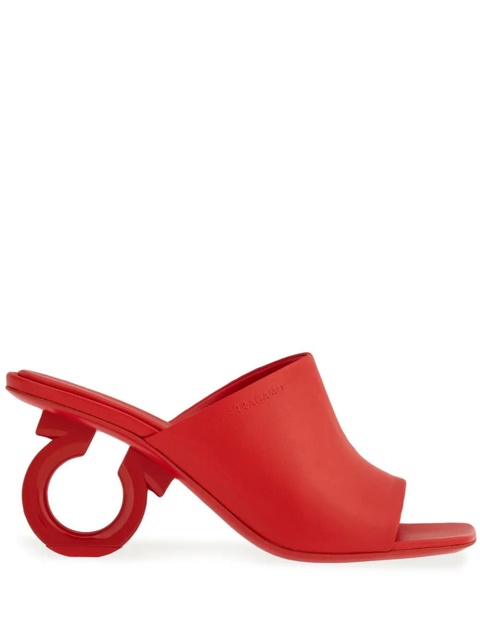 Ferragamo 70mm open-toe sculpted-heel mules - Red - zdjęcie produktu nr 1