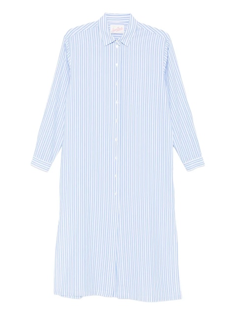 MC2 Saint Barth Adeline striped shirt midi dress - Blue - zdjęcie produktu nr 1