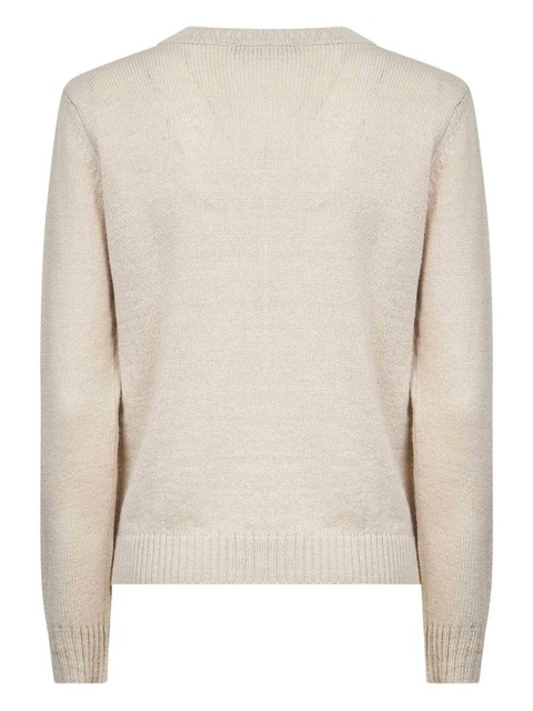 Weekend Max Mara Nitra intarsia-knit crewneck sweater - Neutrals - zdjęcie produktu nr 1