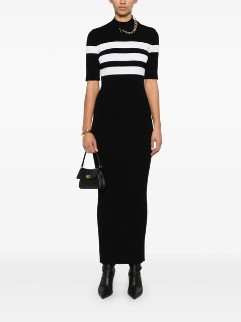 Jean Paul Gaultier striped maxi dress - Black - zdjęcie produktu nr 1