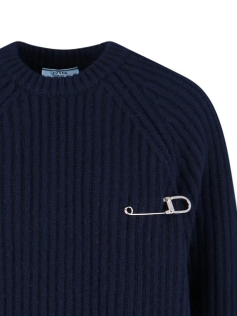 Prada ribbed sweater - Blue - zdjęcie produktu nr 2