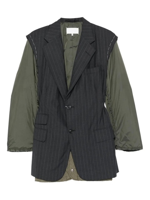Maison Margiela pinstripe-pattern jacket - Grey - zdjęcie produktu nr 1