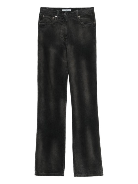 Prada washed corduroy pants - Black - zdjęcie produktu nr 1