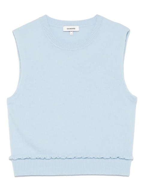 SANDRO sleeveless top - Blue - zdjęcie produktu nr 1