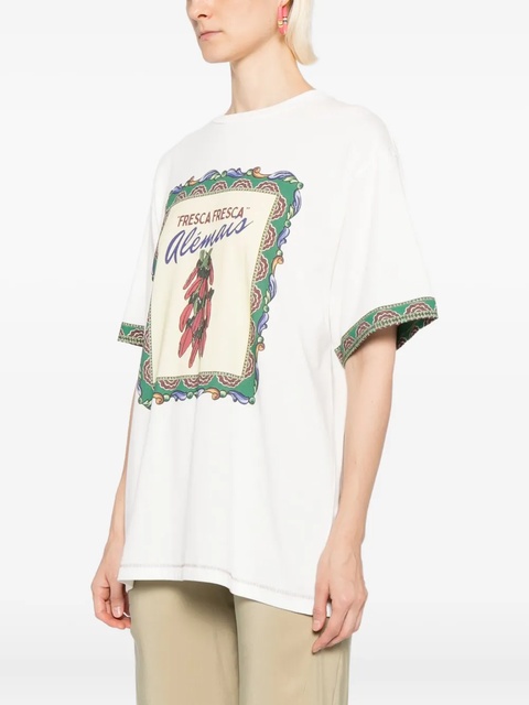 ALEMAIS Katerina Chilli T-shirt - White - zdjęcie produktu nr 2