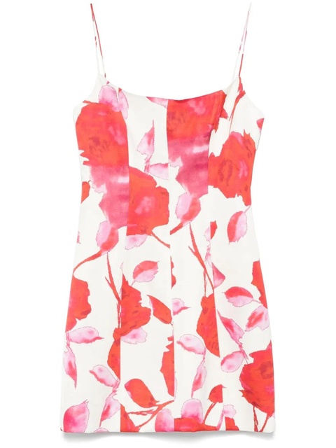 Blumarine floral-print satin mini dress - Neutrals - zdjęcie produktu nr 1