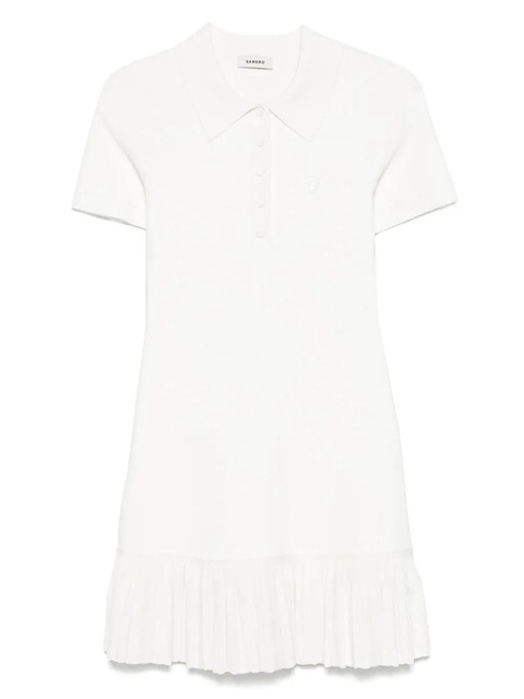 SANDRO jersey mini dress - White - zdjęcie produktu nr 1