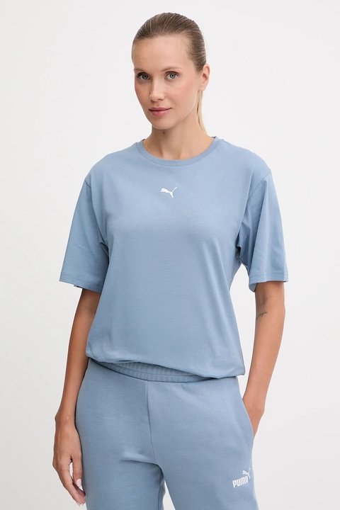 Puma t-shirt bawełniany damski kolor niebieski 684971 - zdjęcie produktu nr 1