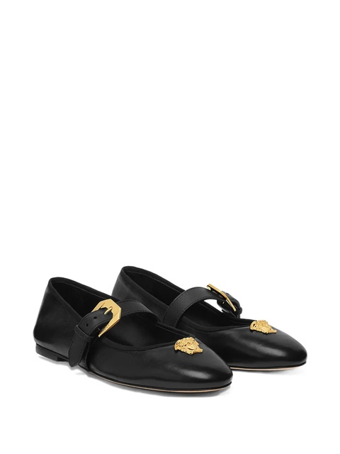 Versace Medusa-buckle ballet flats - Black - zdjęcie produktu nr 2