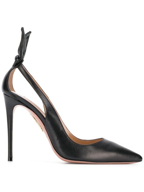 Aquazzura 105mm bow tie pumps - Black - zdjęcie produktu nr 1