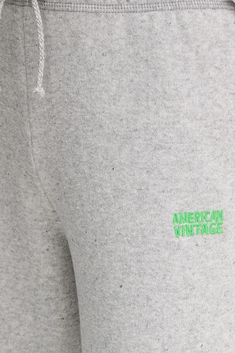 American Vintage spodnie dresowe damskie kolor szary melanżowe EVO05B - zdjęcie produktu nr 2