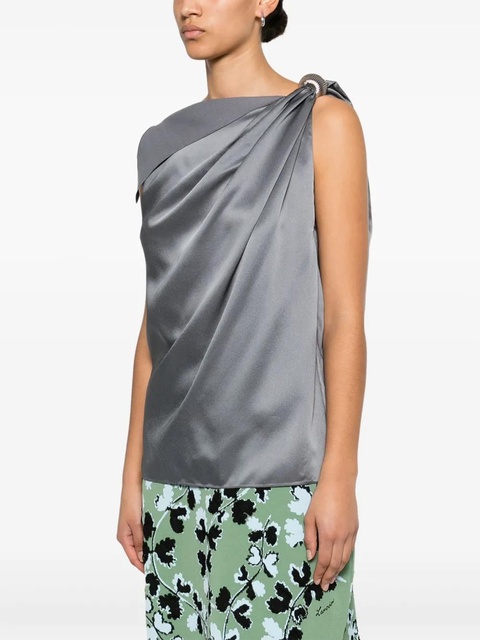 Lanvin Arpège-ring draped top - Blue - zdjęcie produktu nr 2