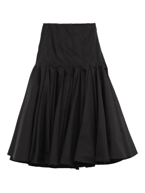 Jacquemus The Agave ruched midi skirt - Black - zdjęcie produktu nr 1