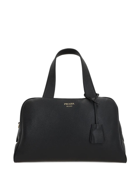 Prada leather top-handle tote bag - Black - zdjęcie produktu nr 1