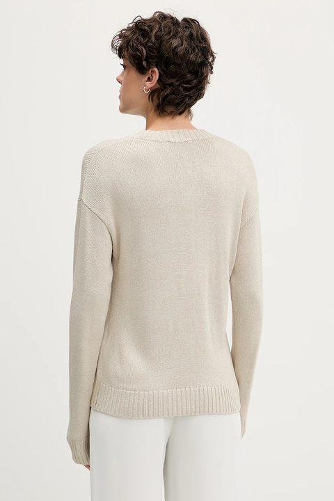 Sisley sweter damski kolor beżowy lekki 1XGYM106I - zdjęcie produktu nr 1
