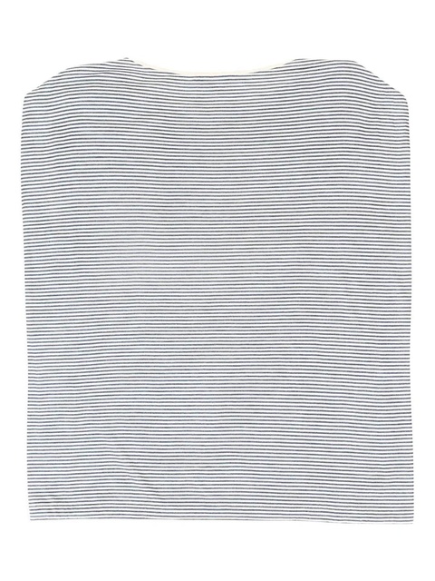 Loro Piana striped silk vest - White - zdjęcie produktu nr 2