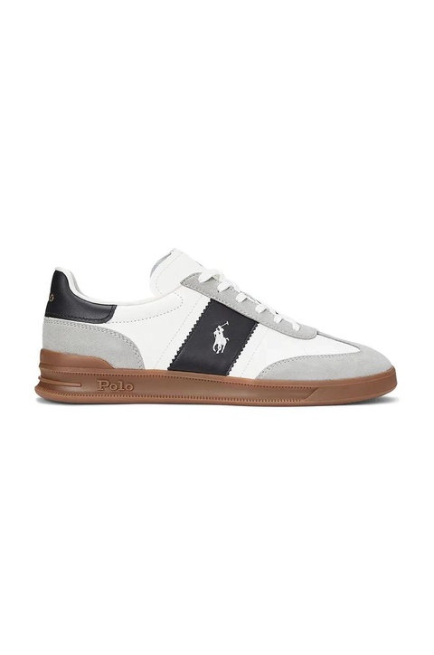 Polo Ralph Lauren sneakersy skórzane Hrt Aera Pp kolor biały 809956119002 - zdjęcie produktu nr 1