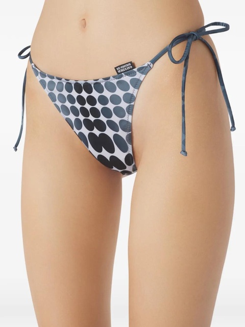 Jean Paul Gaultier dots-print tie bikini set - Grey - zdjęcie produktu nr 2
