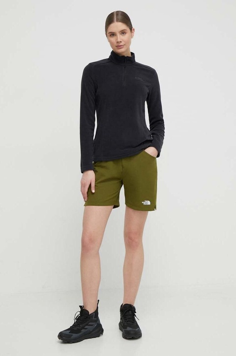 Jack Wolfskin bluza sportowa Taunus kolor czarny gładka 1709532 - zdjęcie produktu nr 1