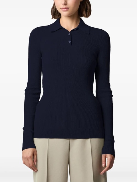 Tod's knitted polo top - Blue - zdjęcie produktu nr 2