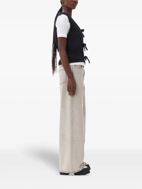 GANNI tied vest - Black - zdjęcie produktu nr 1